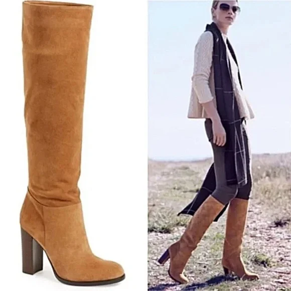 Sam Edelman Victoria Pull-On Suede Boots Size 6.5 - Picture 1 of 7
